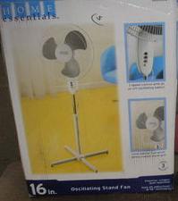 16 in. oscillating stand fan