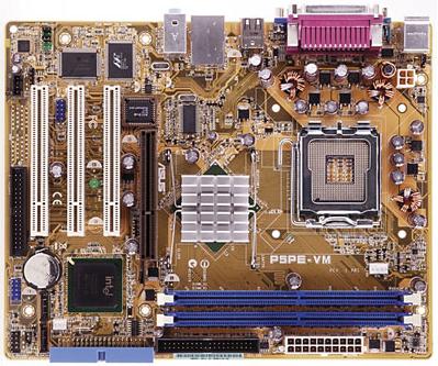 Asus P5PE-VM motherboard 399 x 333 - 45k