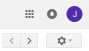Gmail gear icon