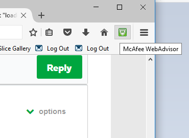 McAfee WebAdvisor - Firefox