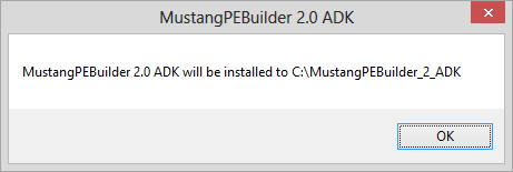 MustangPEBuilder install
location