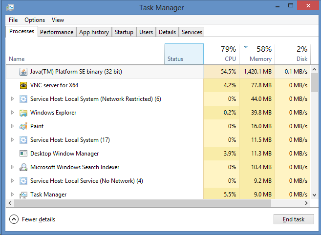 Minecraft Memory Usage