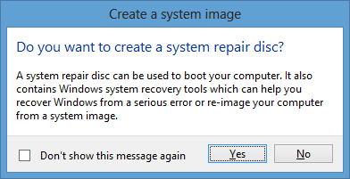 Create a system repair disc