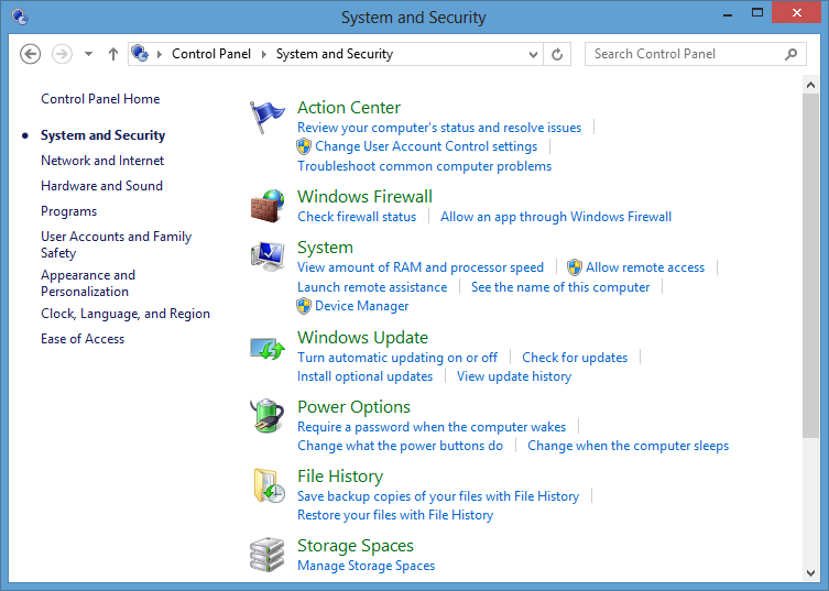 Windows 8 System and Security