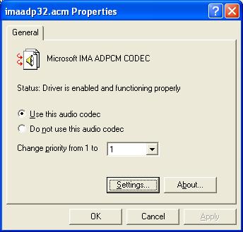 ms ima adpcm codec