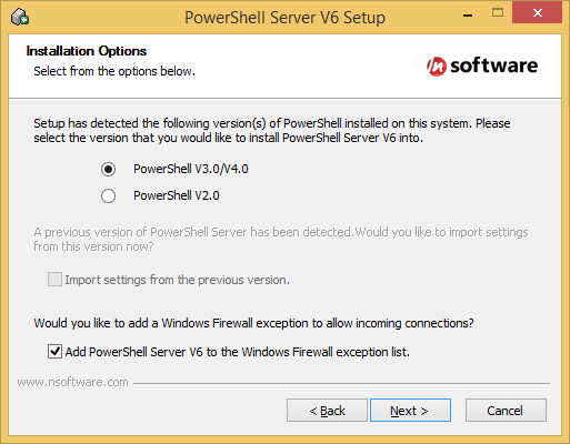 PowerShell Server Installation Options