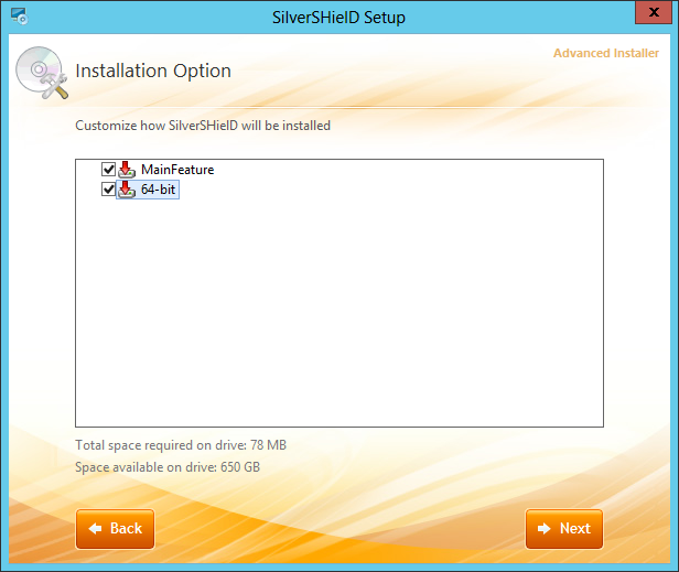 SilverSHielD installation option