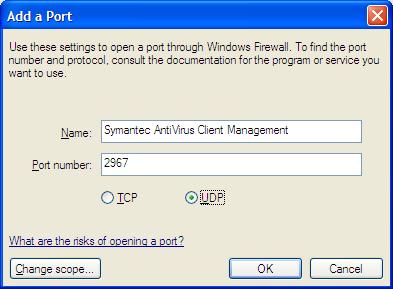 XP Windows Firewall - Add a Port