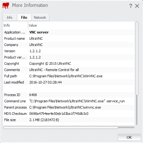 BullGuard VNC server file
