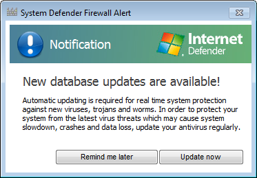 System Defender Database
Updates Available