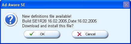 Ad-Aware SE new definitions available