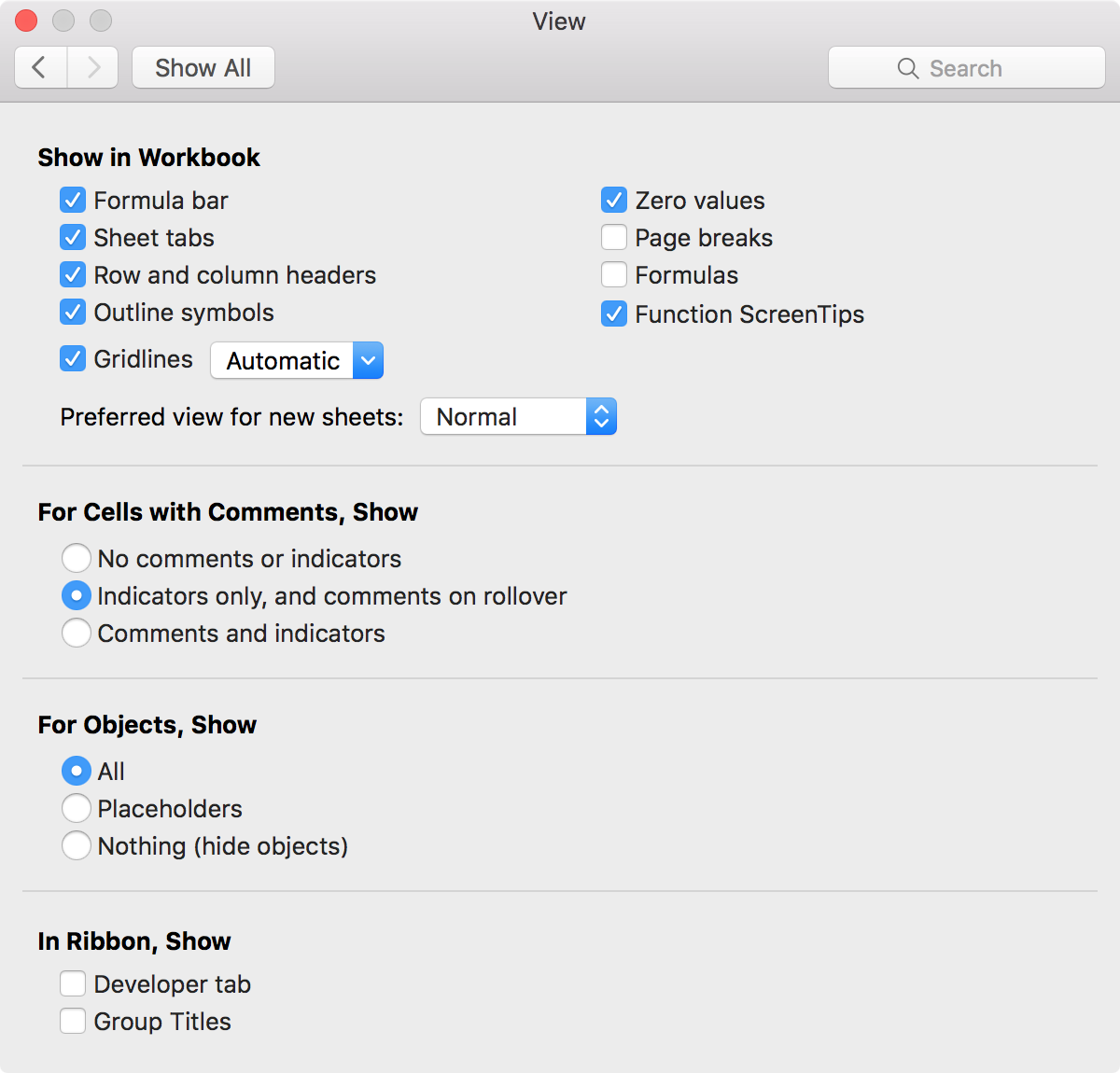 Excel For Mac Display Go To Box In Ribbon