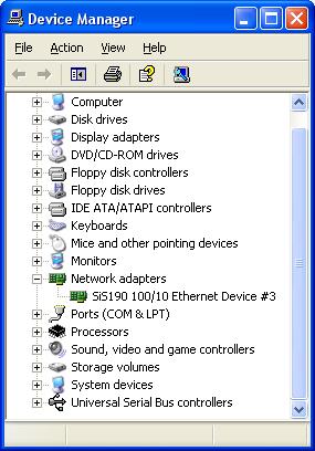 Numbered NIC in Device Manager