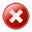Error image - white x in red circle