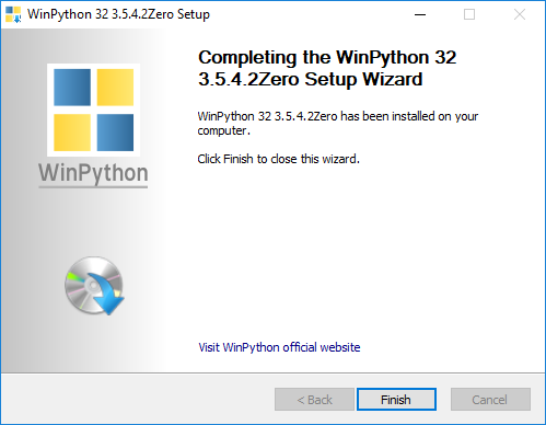 WinPython installed