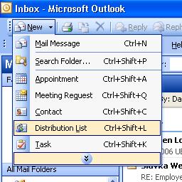 how to create email group in outlook 2003