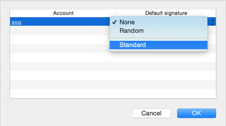 Default Signature - Standard
