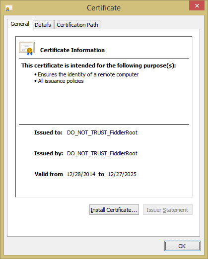 DO_NOT_TRUST root certificate