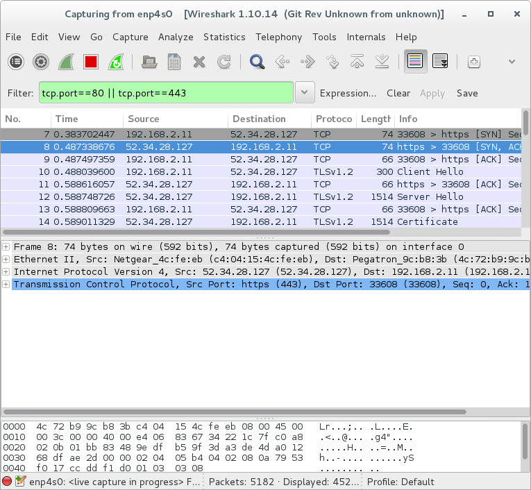 Wireshark or-condition