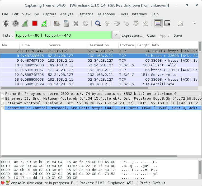 wireshark filter protocols