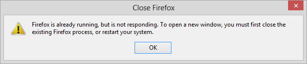 Close Firefox Tor error message