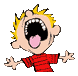 Calvin Yelling Emoticon