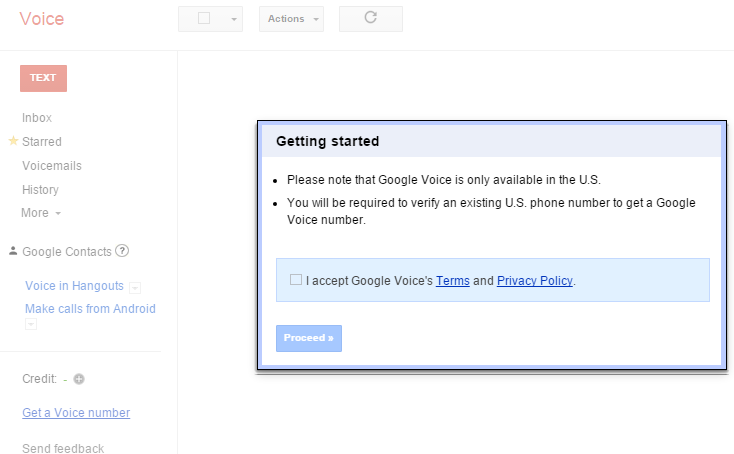 Google Voice - Getting started