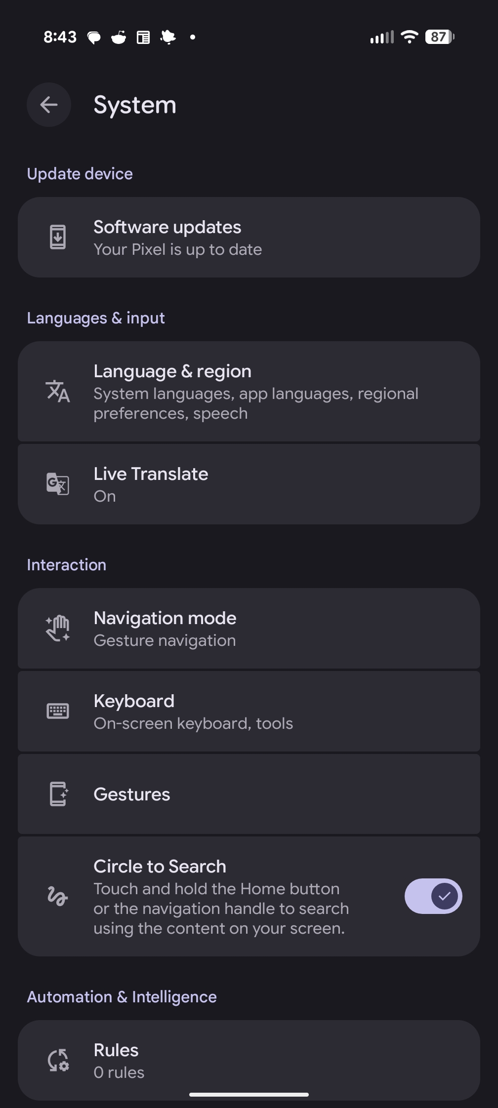 Select Keyboard