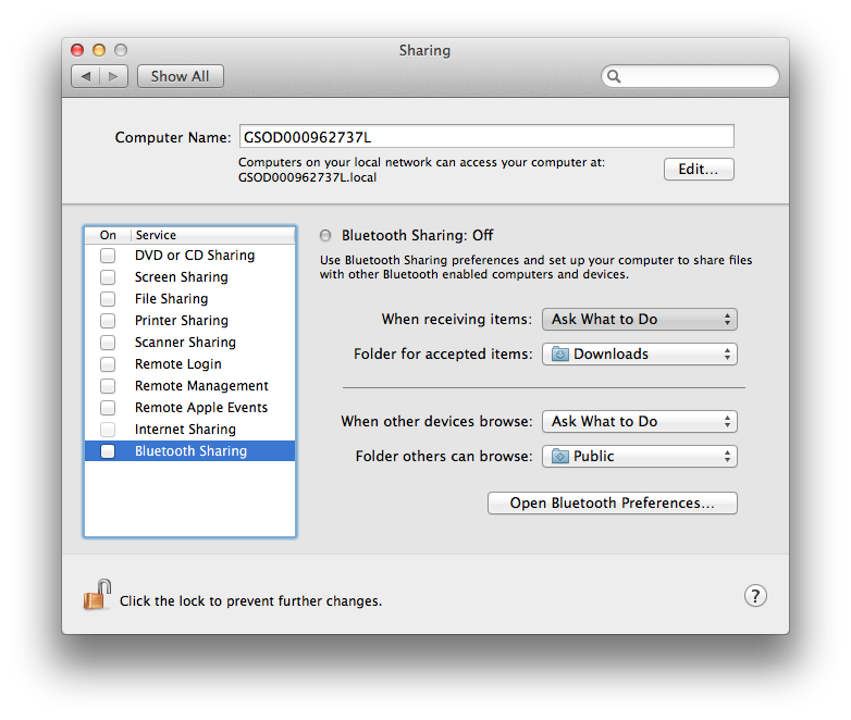 System Preferences