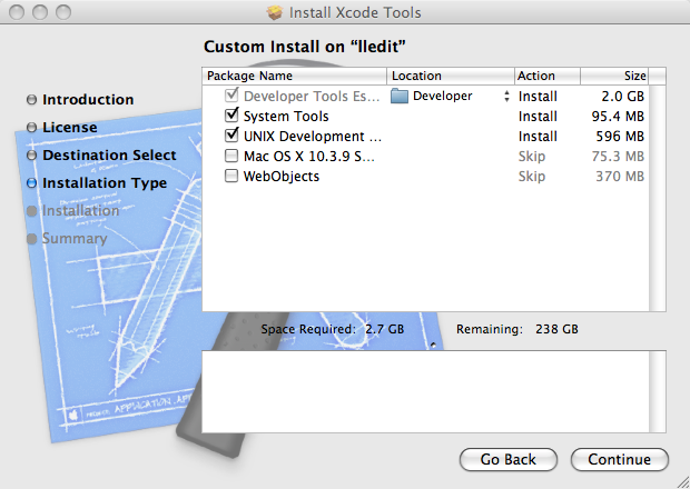 Install Xcode Tools