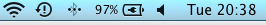 OS X menu bar speaker icon