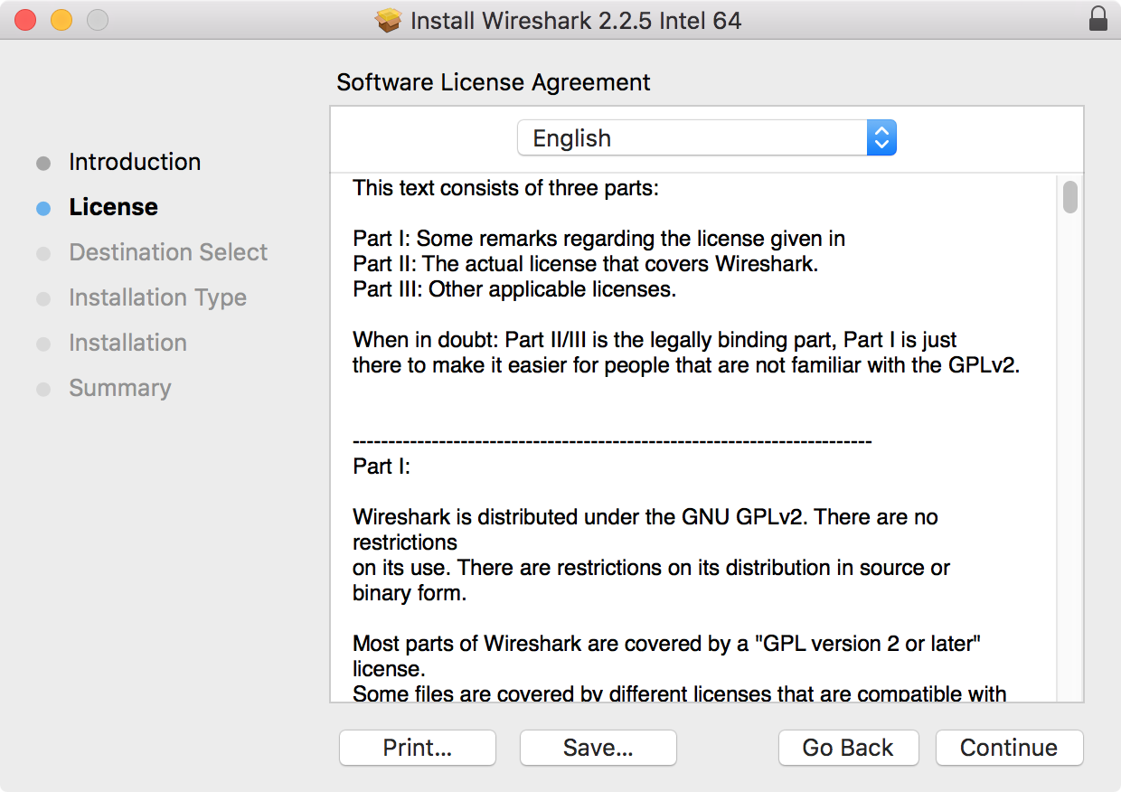 install wireshark on mac