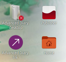 Advanced Diary desktop shortcut