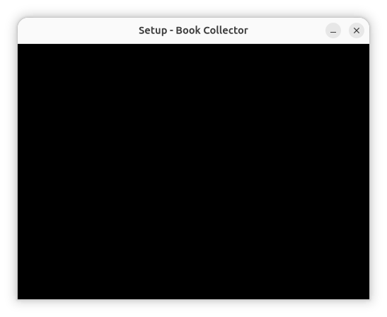 Book Collector setup black 
background