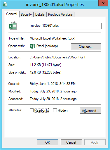Windows File Properties