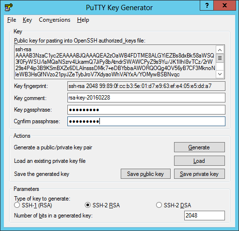 PuTTY - enter passphrase