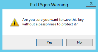 PuTTYgen Warning