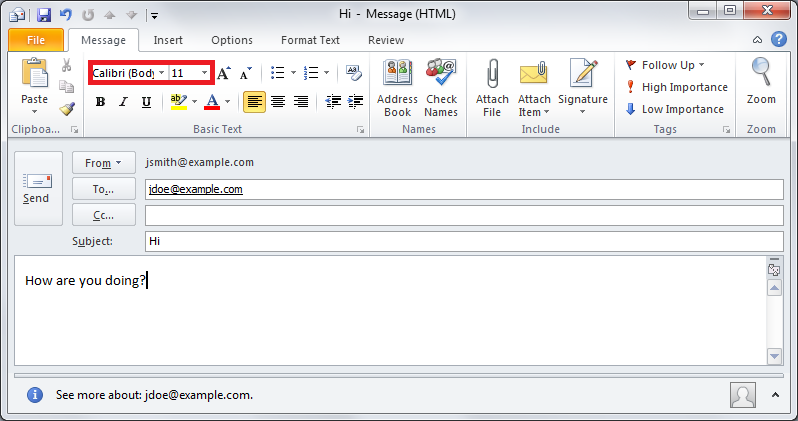 changing-the-default-font-size-for-outlook-2010