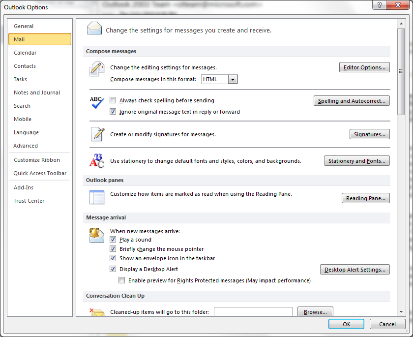 changing-the-default-font-size-for-outlook-2010