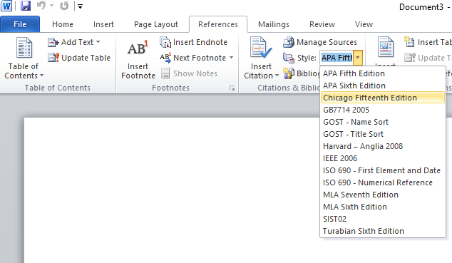 how to format endnotes in word