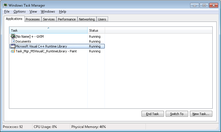 Microsoft Visual C++ 
Runtime Error!