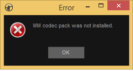 MediaMonkey Codec not  
installed