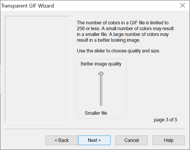 Transparent GIF Wizard - Image
Quality
