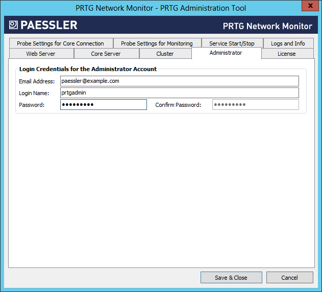 PRTG Admin Tool