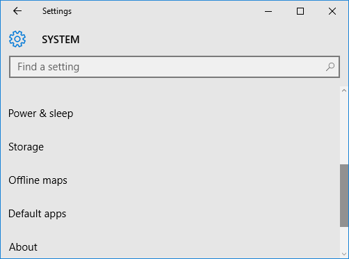 Windows 10 System - About
