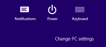Change PC Settings - Windows 8