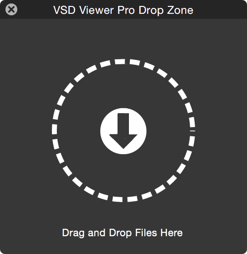 VSD Viewer Pro Drop Zone