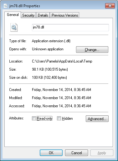 jm78.dll general properties