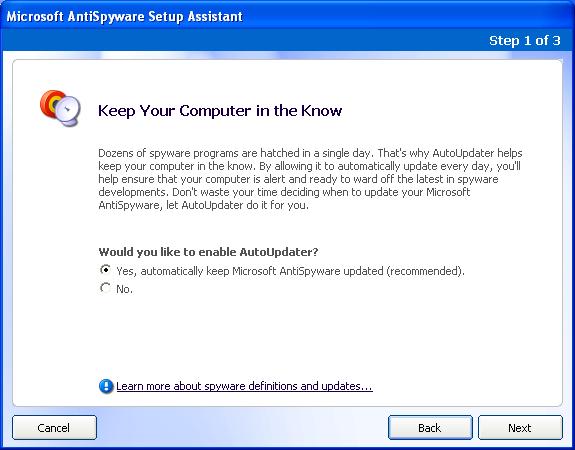 Microsoft AntiSpyware AutoUpdater