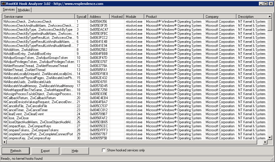 Hook Analyzer Results